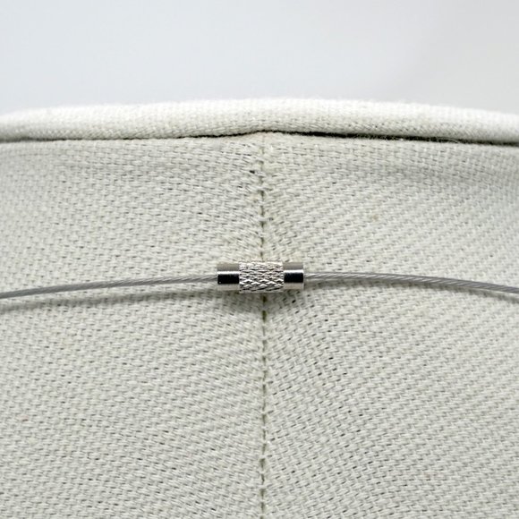 Choker with Freshwater Pearl and Aqua Chalcedony stone. Menorah pendant. - Picture 3 of 3